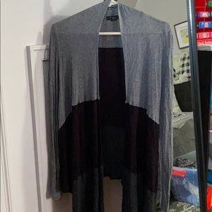 Black & Gray light cardigan; perfect for fall!